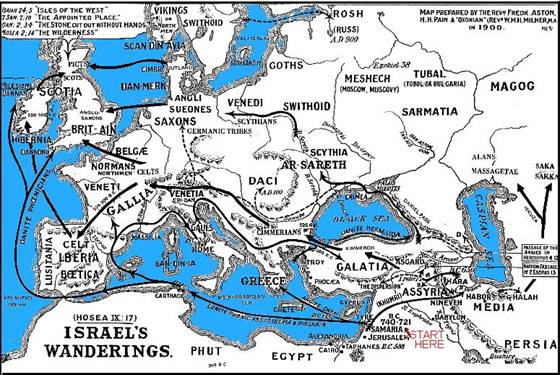 Lost Tribes Map